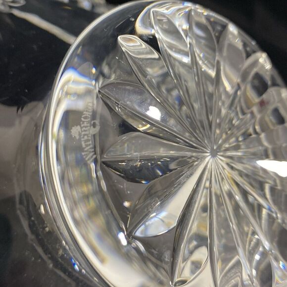 WATERFORD CRYSTAL WEDDING HEIRLOOM 8" FOOTED BOWL HEARTS & DIAMONDS IRELAND - Picture 9 of 10
